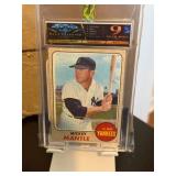 Mickey Mantle Card Graded Mint 9