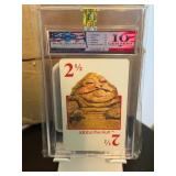 Star Wars ROTJ Jabba The Hutt Rookie Card-Gem 10