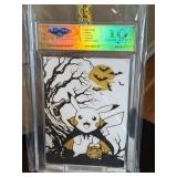 POKEMON Pikachu Vampire Trick or Treat Card Gem 10