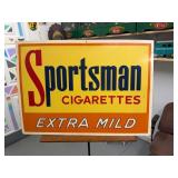 Vintage RARE  Sportsman Cigarettes Metal Sign