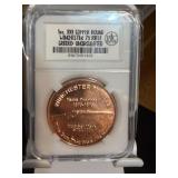 1 Oz. Copper Round Winchester 73 Rifle Coin Slab