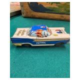 State Police Tin Friction Toy Car Very Cool Mint