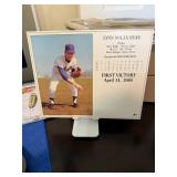 Nolan Ryan First Victory Photo Sign-Mets