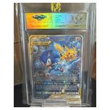 POKEMON Pikachu & SONIC Graded Gem Mint 10