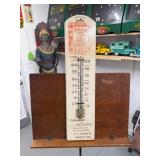 Delicious Steel Cut Roasted Coffee Thermomter Sign
