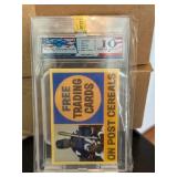 Bo Jackson College BB/FB Post Cereal Rookie Gem 10