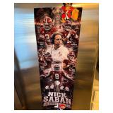 Nick Saban Alabama Poster 24" x 8"