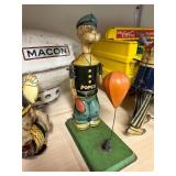 POPEYE J Chein Vintage Boxer Toy With Punching Bag