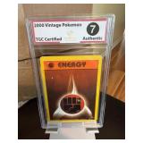 POKEMON Vintage 2000 Energy Card Graded 7