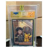 POKEMON Harry Potter & Pikachu Card Graded Gem 10