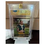 Lebron James High School Football Card Graded 10