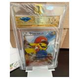 POKEMON Japanese Super Mario Pikachu Graded 10