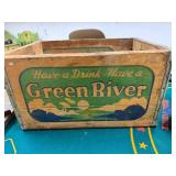 Green River Soda Rare Wooden Crate Box