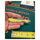 Case XX 19481964 Yellow Slimline Trapper Knife
