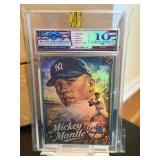 Mickey Mantle Gallery Reflect Card Graded Gem 10