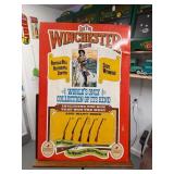 WINCHESTER RARE Buffalo Bill Metal Sign Original