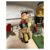 POPEYE Unicycle Vintage Marx Tin Wind-Up Toy Works