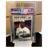 Michael Jordan as 1989 Fleer Ripken FF Card Gem 10