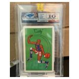 1971 Harlem Globetrottrers CURLY Card Graded 10