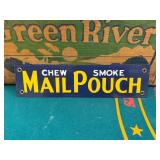 Mail Pouch Chew Smoke Tobacco Porcelain Sign