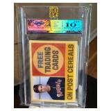 Nolan Ryan Angels Post Cereal Card Graded Gem 10