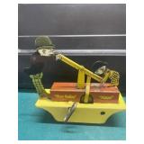 Moon Mullins & Kayo Vintage Wind Up Handcar Toy