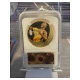 Kobe Bryant Slabbed Gold Coin-Jersey Pull