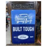 Ford Trucks Metal Sign GAS OIL 23"