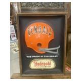 Cincinnati Bengals Helmet Old Hudepohl Beer Sign