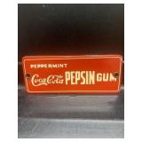 Coca Cola Pepsin Gum Porcelain Door Push Sign