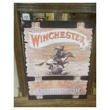 Winchester Cowboy On Horse Metal Sign