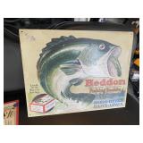 Heddon Vintage Metal Fishing Sign