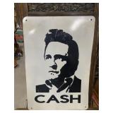 Johnny Cash  Metal Concert Sign