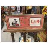 L&N Railroad TRAIN Vintage Working Clock