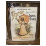 TOPSY Smoking Tobacco Metal Sign