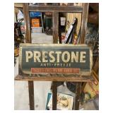 Prestone Vintage Original Embossed Sign