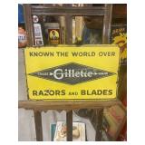 Gillette Razors & Blades Vintage Porcelain Sign
