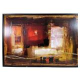 Signed Leland Beaman Abstract Giclee on Canvas