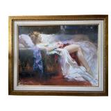 Pino Daeni " Sweet Repose" Embellished Giclee