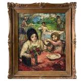 Original Henri Dï¿½Anty "Cafe" Oil Panting