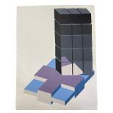 MICHAEL CHALLENGER "TOWER OF BABEL" SERIGRAPH