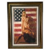 TOMASZ RUT "LIBERTA" SIGNED CANVAS GICLEE