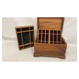 12x9x8 Hand Carved Wooden Jewelry Chest