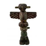 Primitive Pacific Northwest totem pole