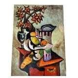 After Pablo Picasso "Still Life" Panting On Paper