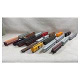collection of 20 HO scale model trains