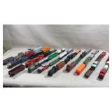 collection of 40 HO scale model trains
