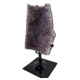 Amethyst Geode Cluster On Stand
