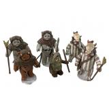 (6) Original 1970ï¿½s -80ï¿½s Star Wars Ewok Figures