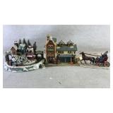 Christmas Village AVON, Fiber Optic, Houses